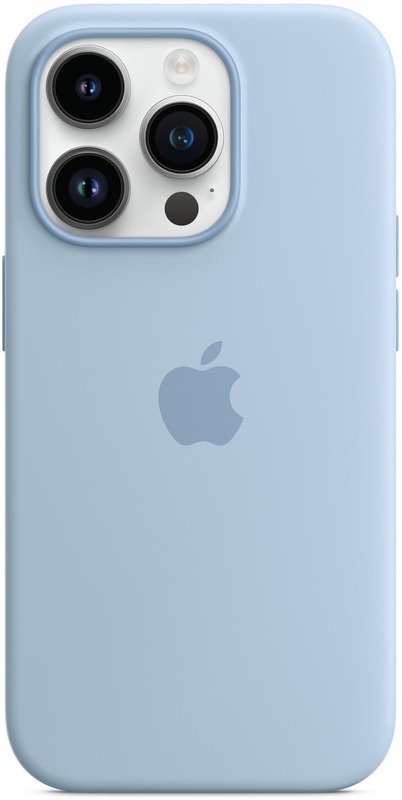 Silikonové pouzdro pro iPhone 14 Pro Čistá světle modrá Zadní Kryt Silicone Case Sky
