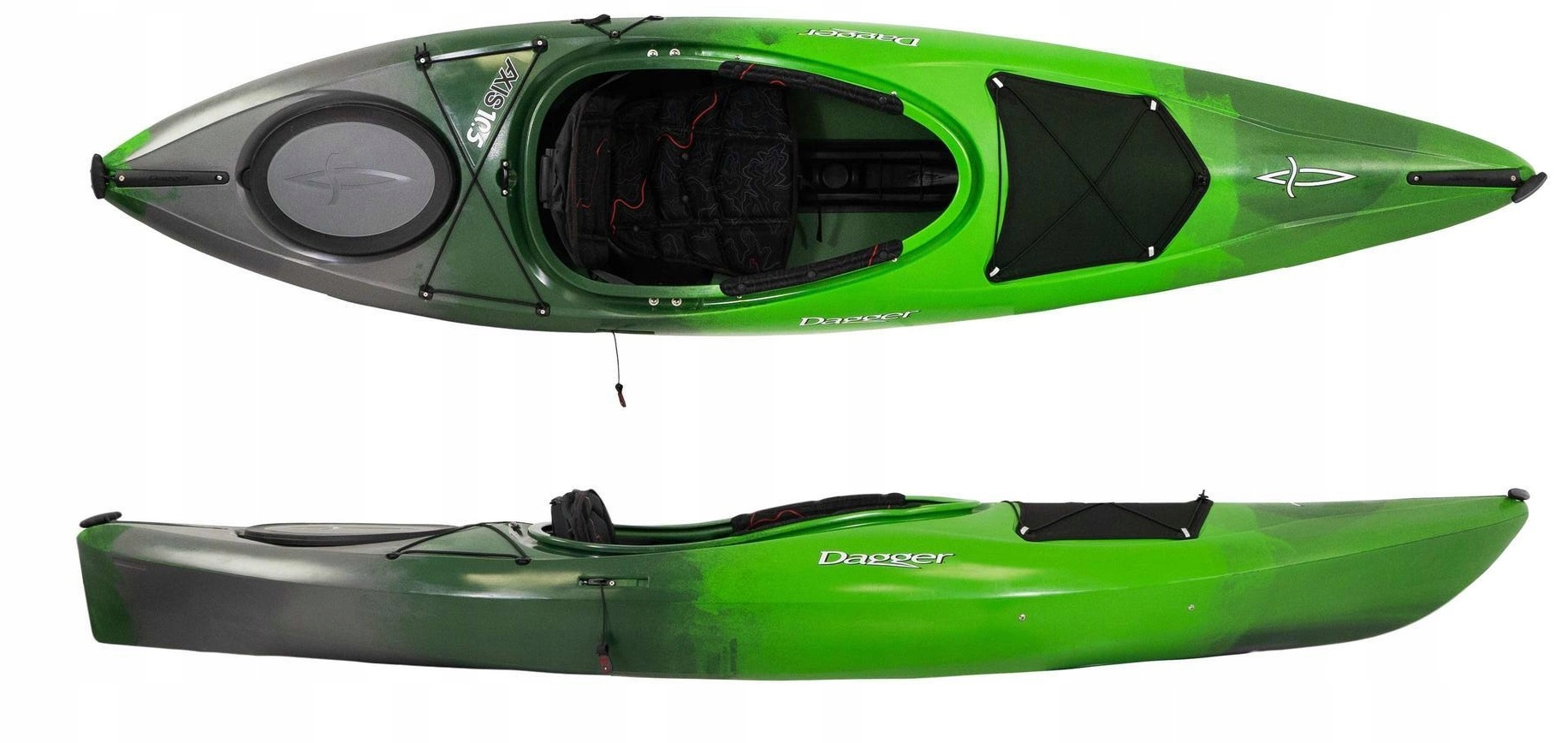 Jednoosobowy Kajak Turystyk Hybrydowy Axis E 10.5 Dagger Jezioro Rzeka Skeg