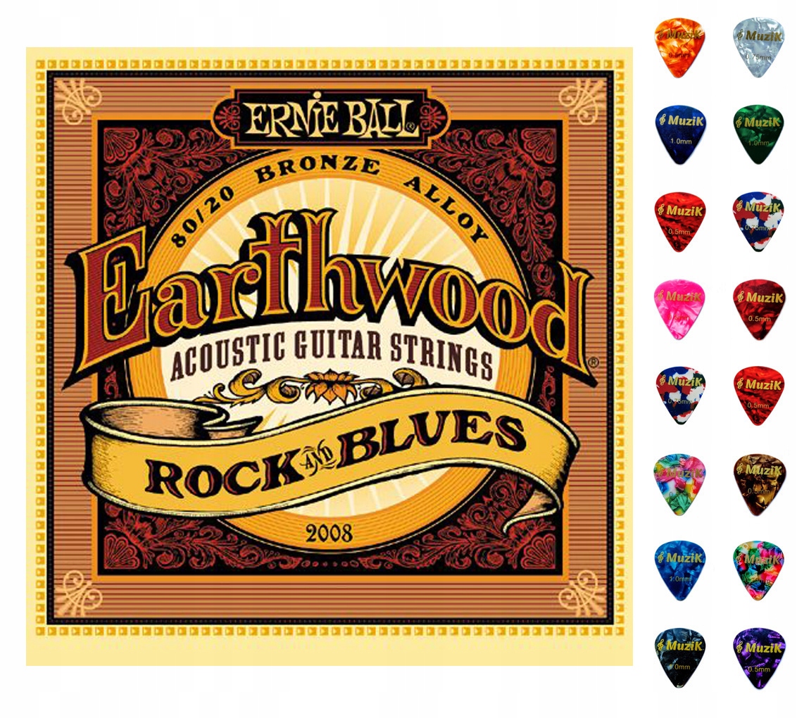

Struny do gitary akustycznej Ernie Ball Eb 2008