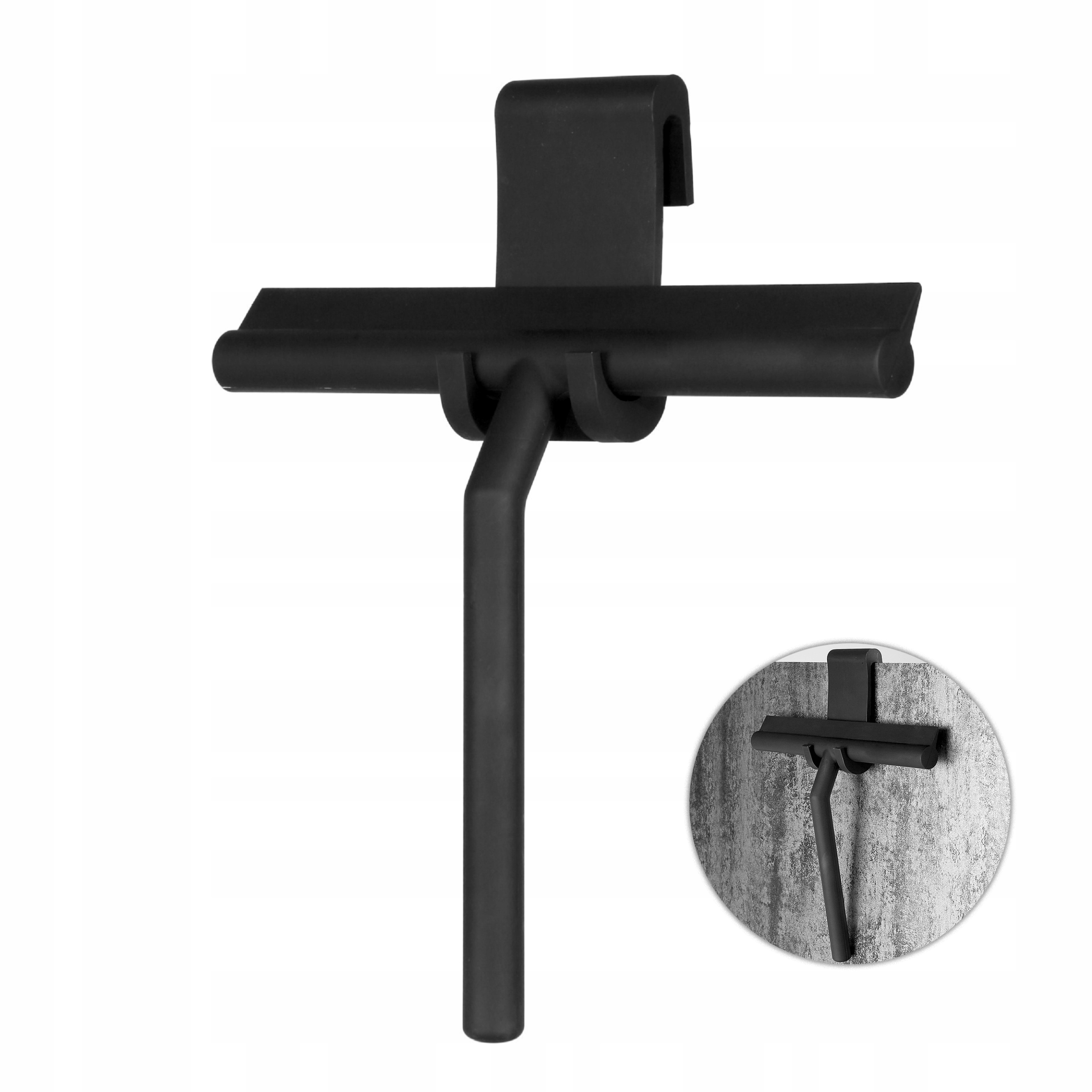 

Ściągaczka do wody silikonowa z haczykiem czarna