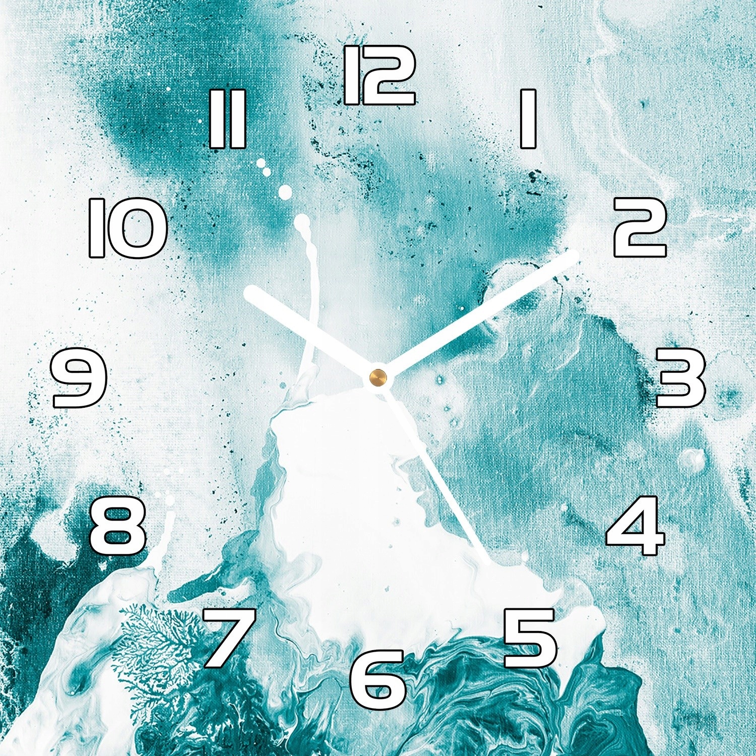 

Zegar szklany na prezent Marmurowa plama 30x30 cm