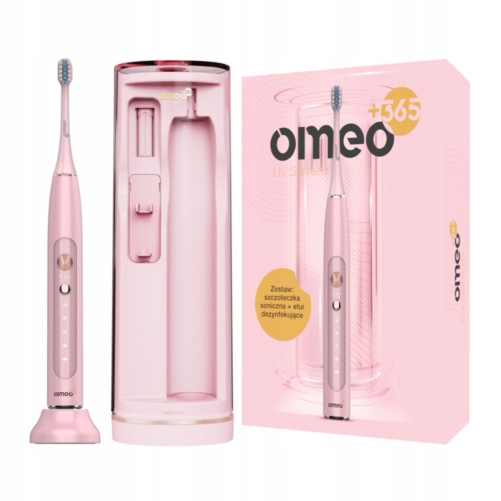 

Omeo +365 Uv Sanitizer Pink szczoteczka soniczna