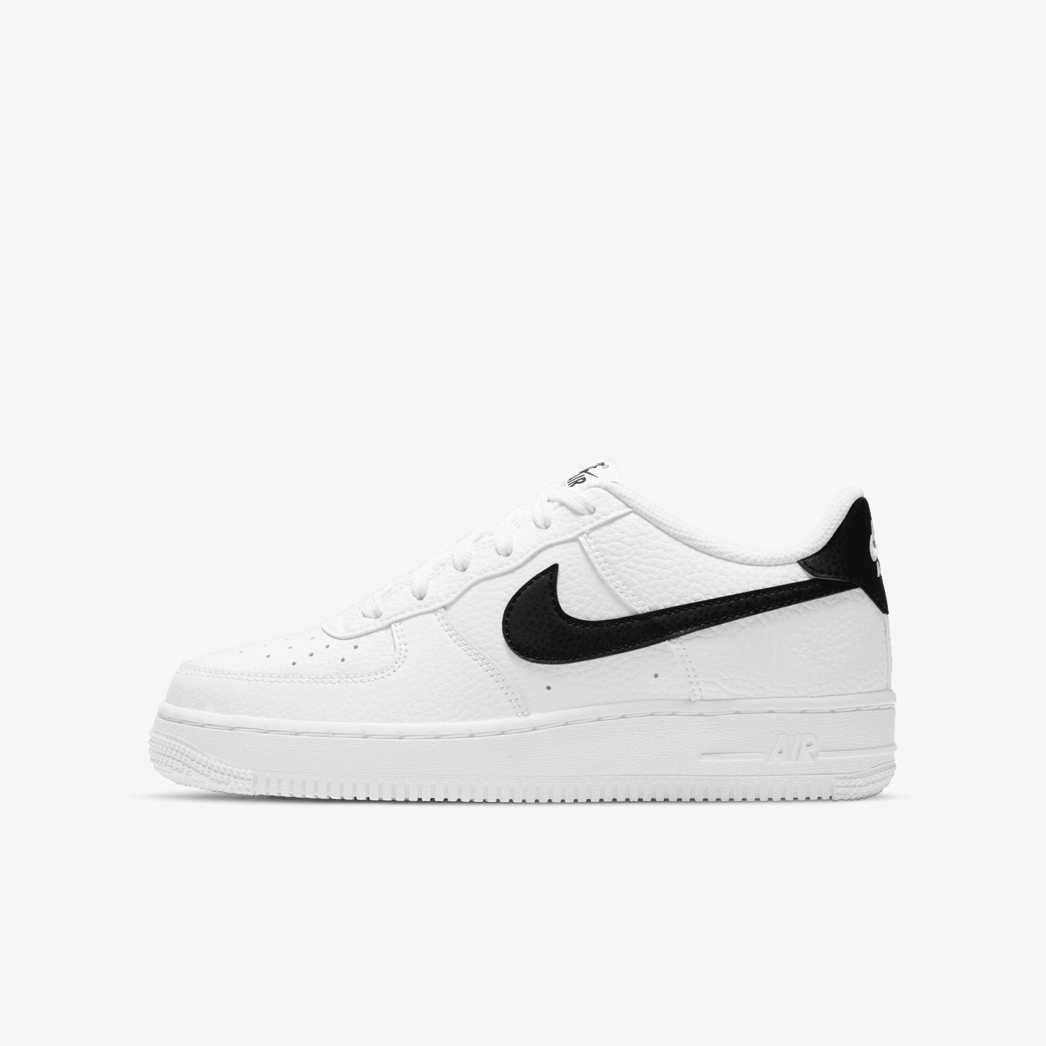 Sportovní boty Nike Air Force Bílé s černou koženou bruslí CT3839-100, velikost 36