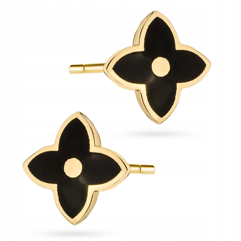 Zlaté Náušnice Štyft pr. 585 Květy Květinky