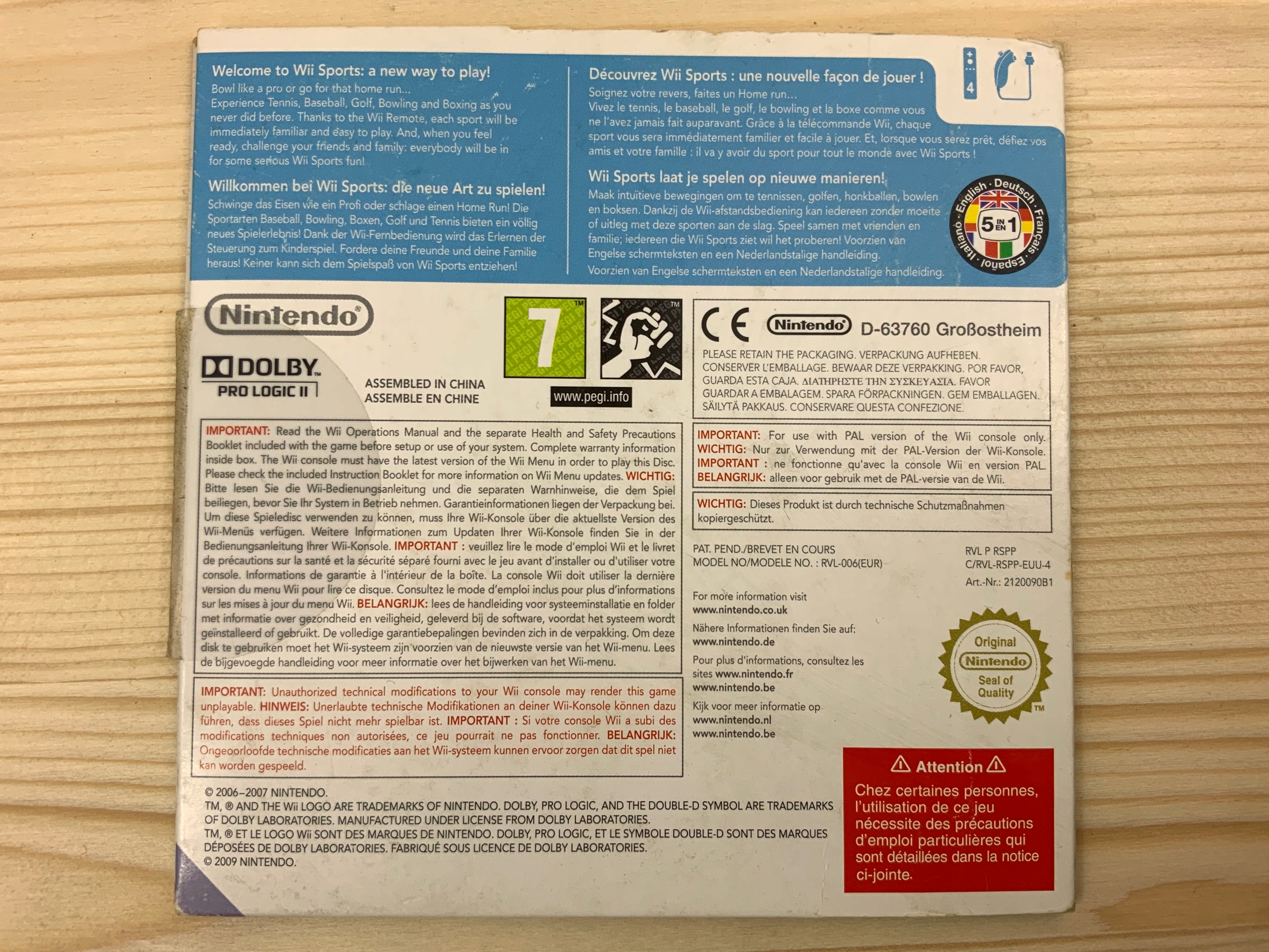 WII SPORTS płyta bdb+ NINTENDO WII Wydawca Nintendo