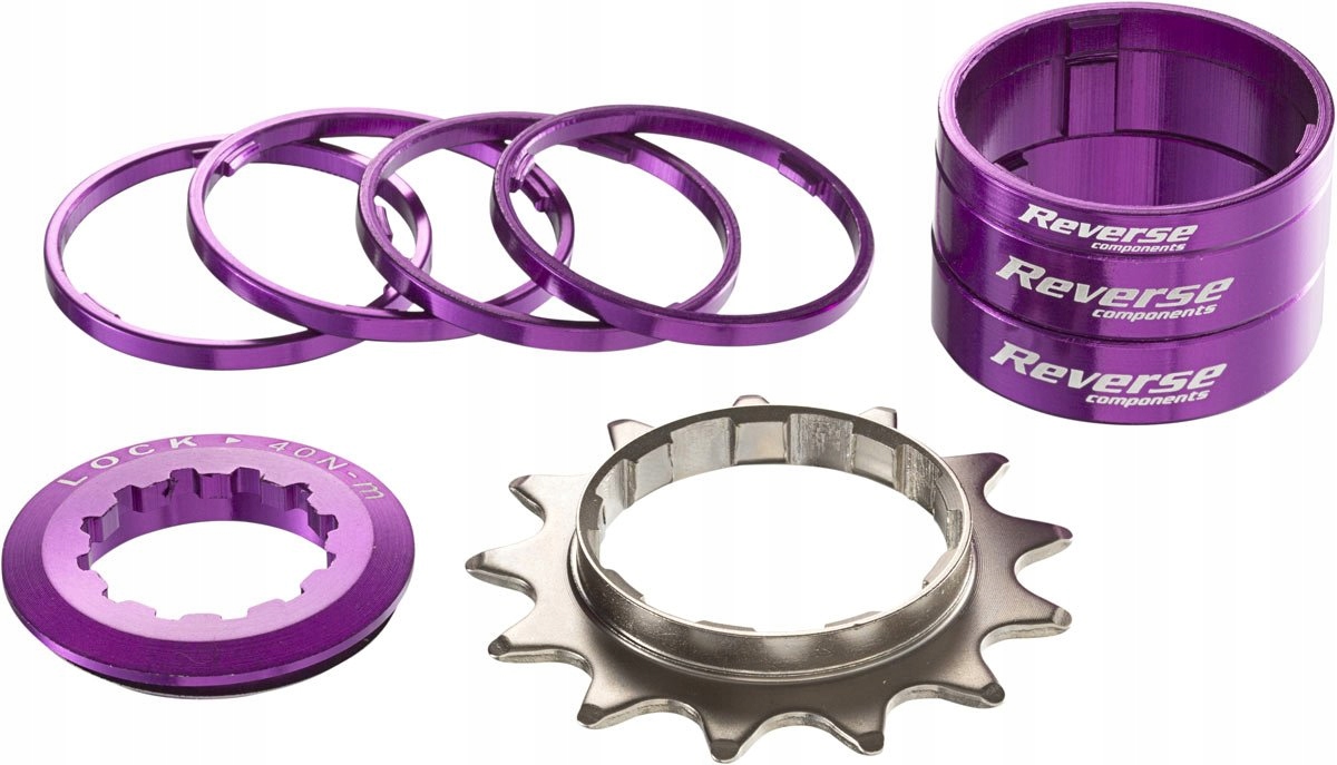 Adaptér redukce z kazety na Single Reverse 13T Purple