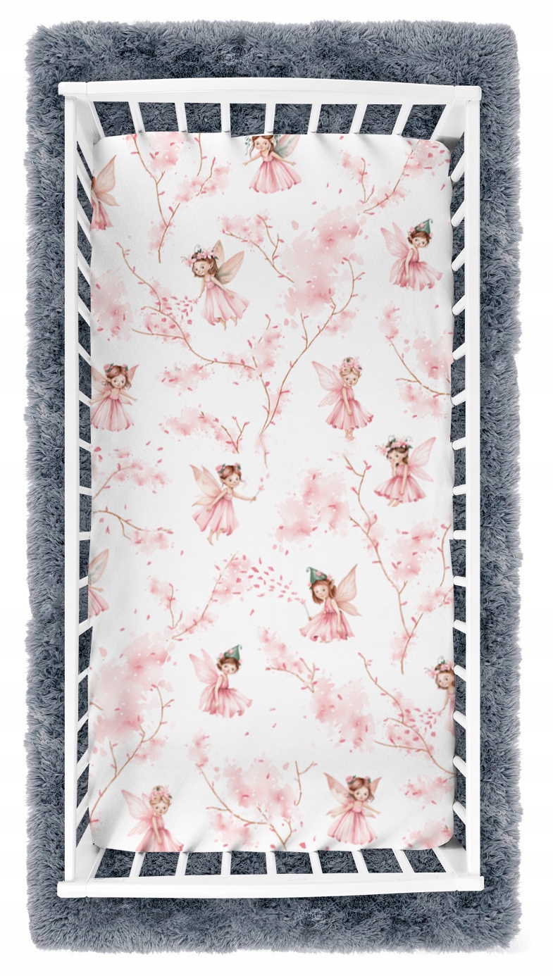 PRZEŚCIERADŁO DO ŁÓŻECZKA 160x80 Z GUMKĄ GRUBA BAWEŁNA 100% BABYMAM Kolor różowy