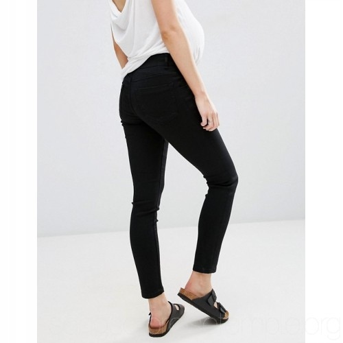 MATERNITY JEANSY GŁADKIE ROZM 30 423 Marka inna