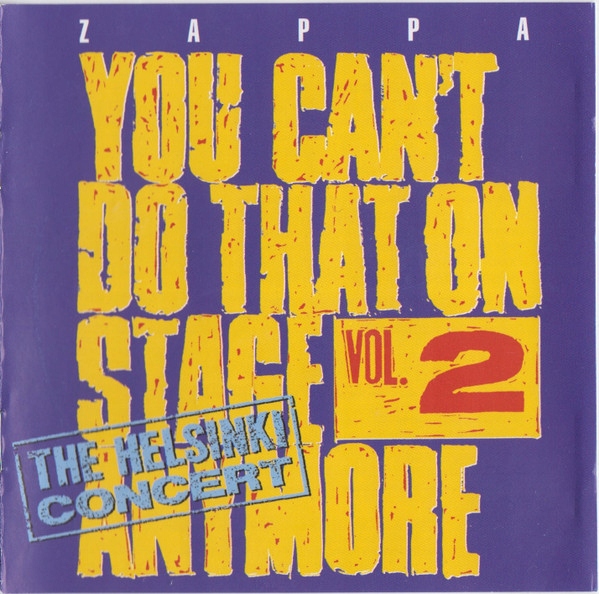 Zappa Frank You Can't Do That On Stage Anymore Vol. 2 (2CD)