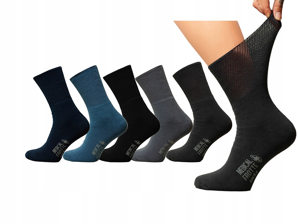 

Medical Frotte skarpety bezuciskowe zdrowotne 5par