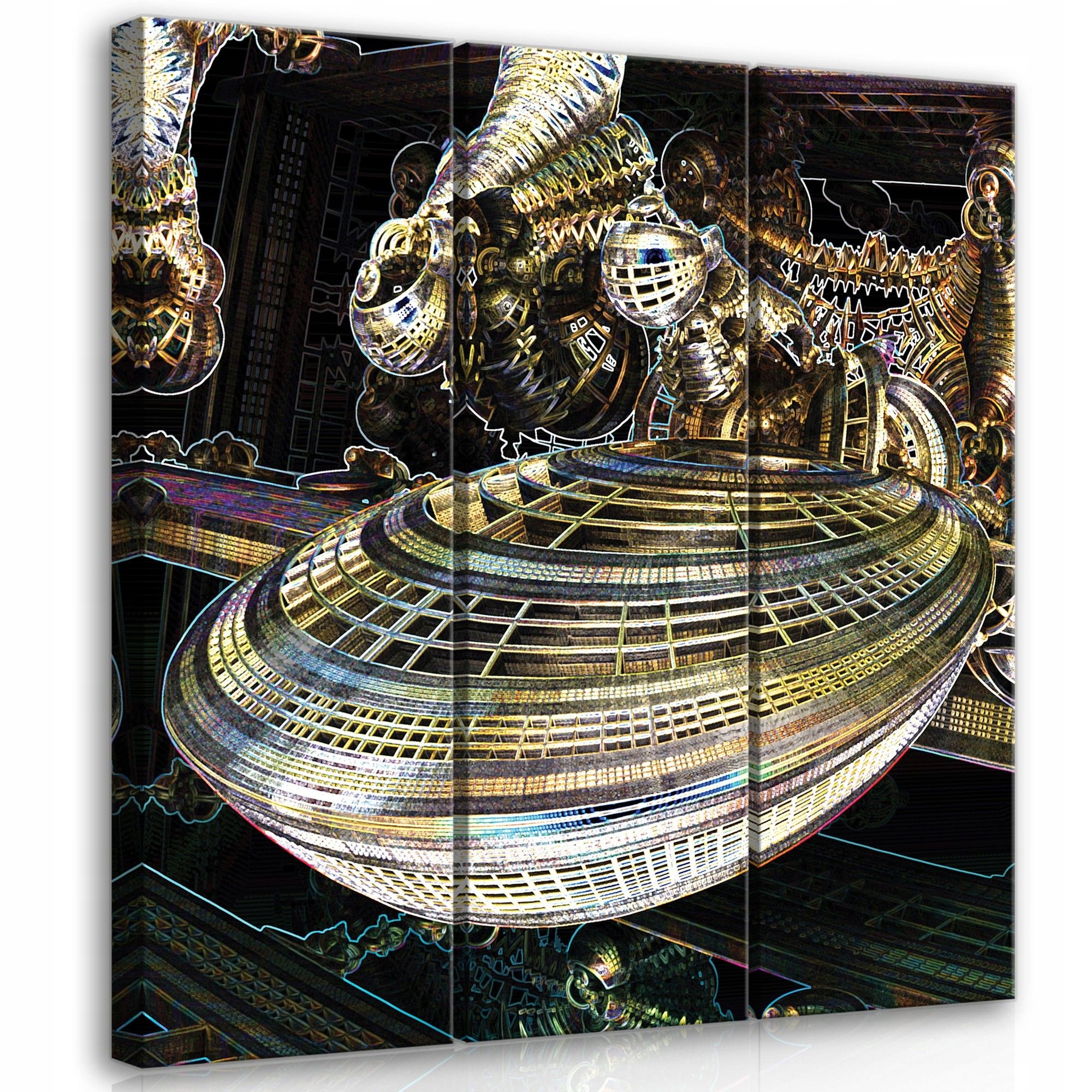 Obraz 90x100 Fraktální abstrakce science fiction vesmír vzory energie