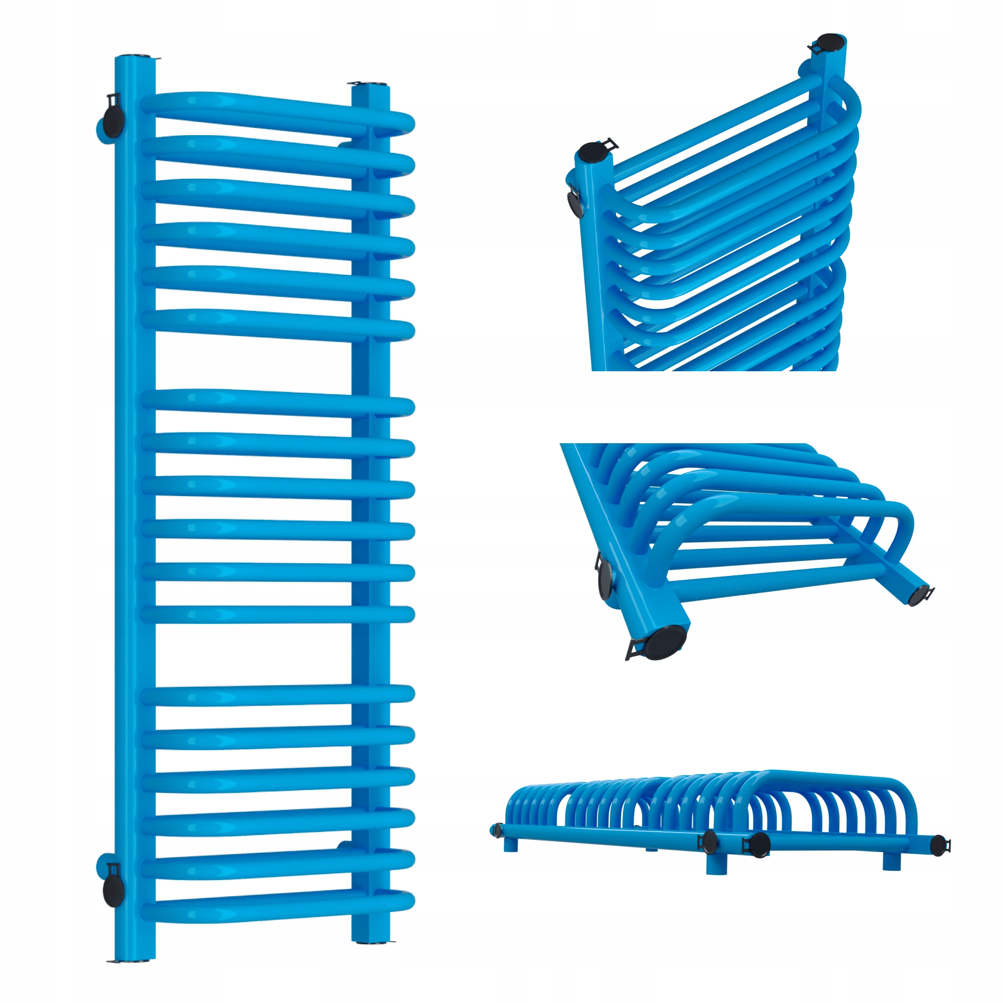 Koupelnový Radiátor Old-school 1220x400 Modrý