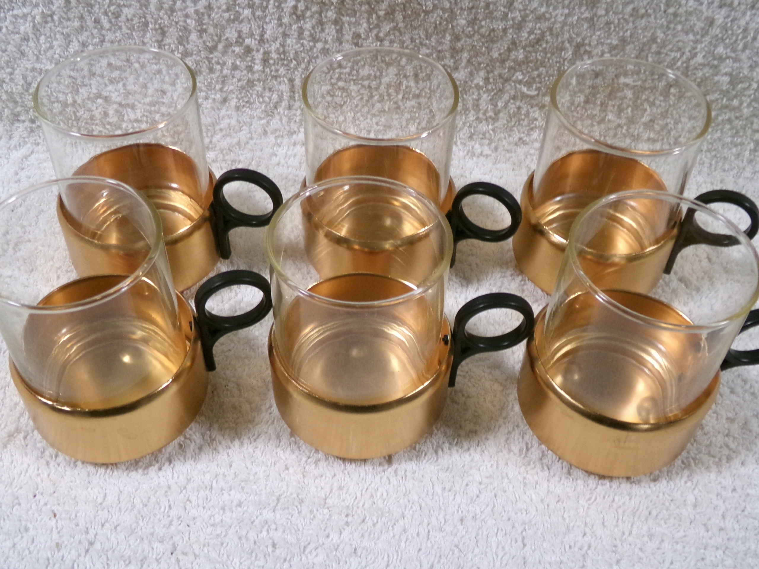 KOMPLET SZKLANEK W KOSZYCZKACH-DDR -VINTAGE