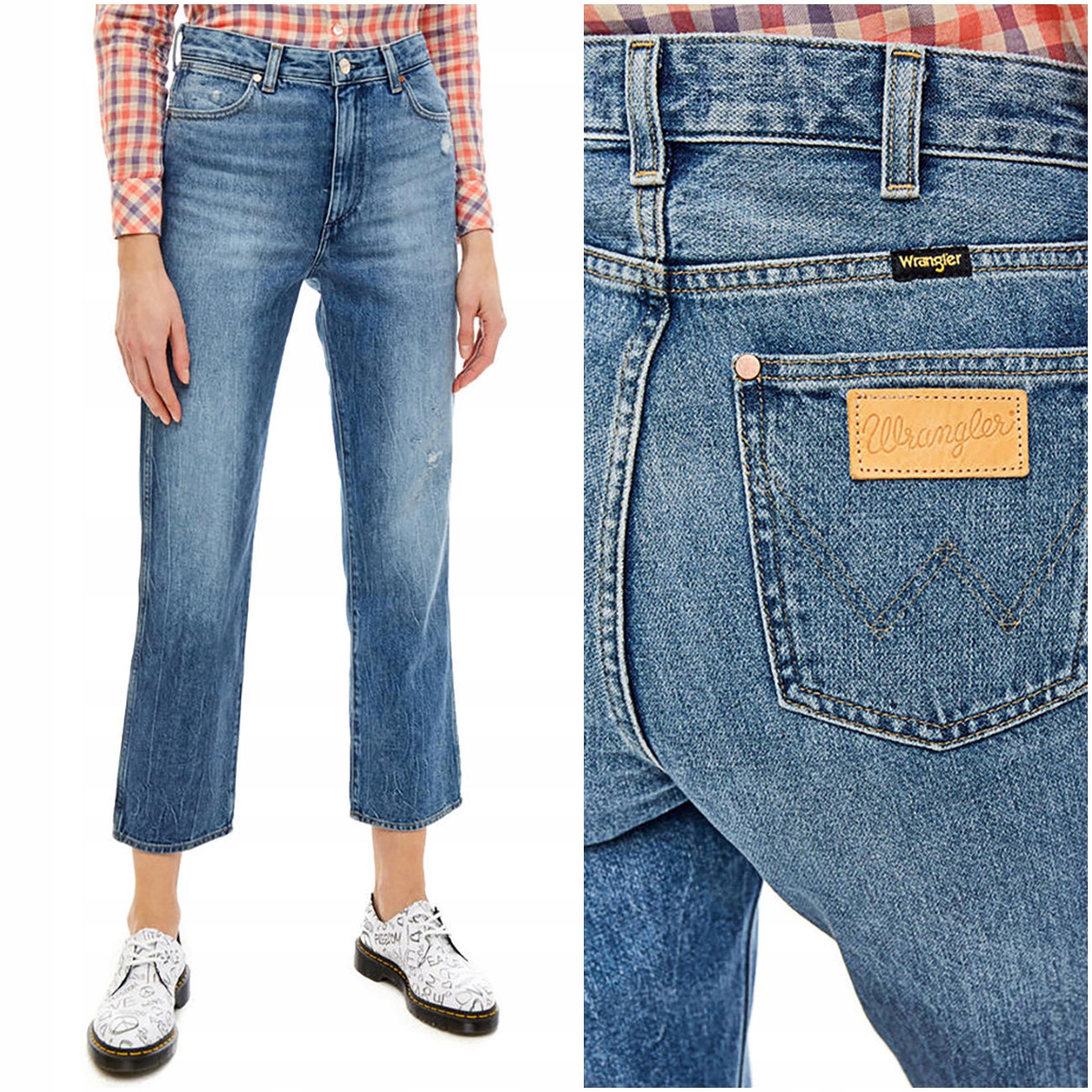 džínové kalhoty Wrangler Retro Straight 28/32 rovné W28 L32 38/M