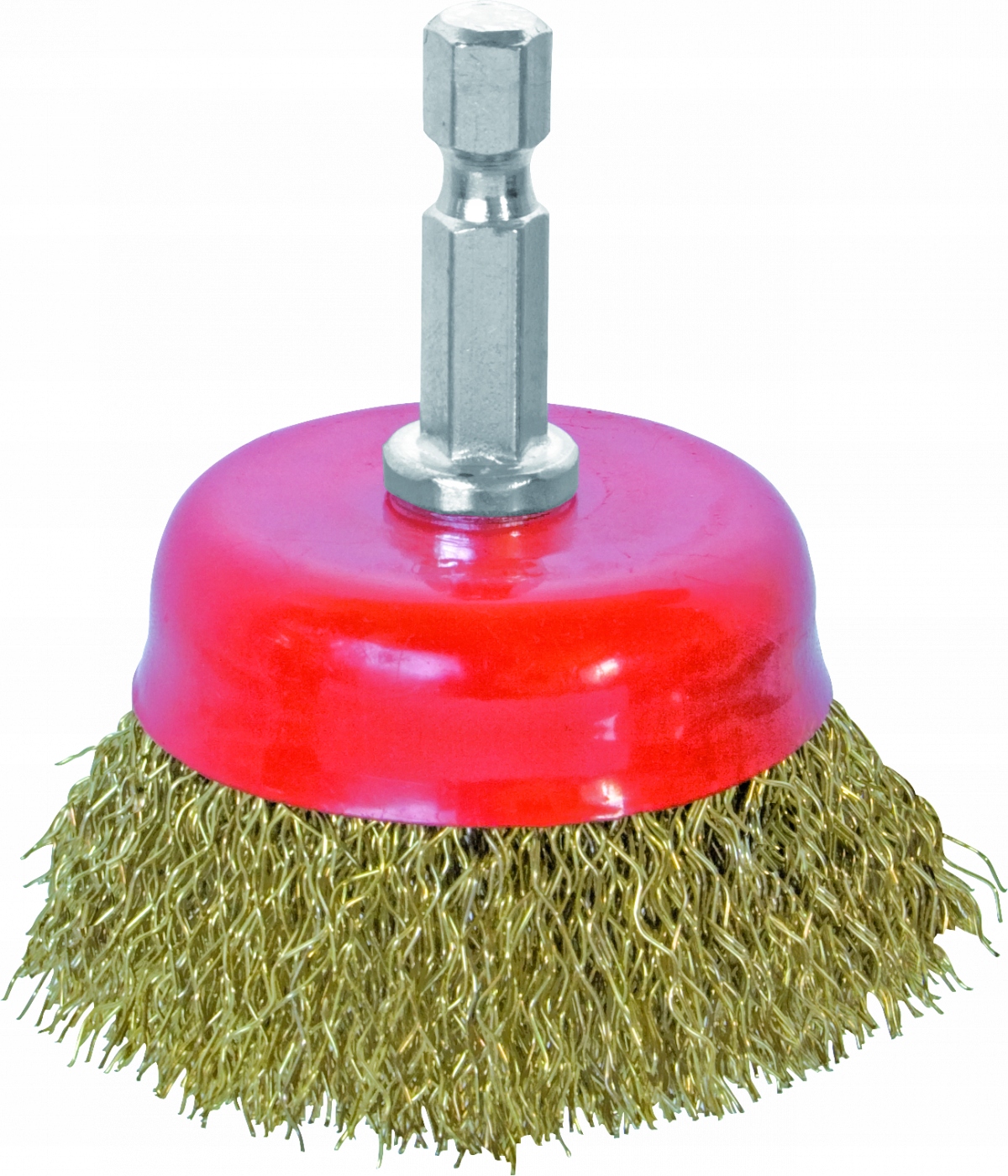 MODECO SZCZOTKA DOCZOŁOWA Z TRZPIENIEM 75MM MOSIĄDZ DO WIERTARKI 1 SZT