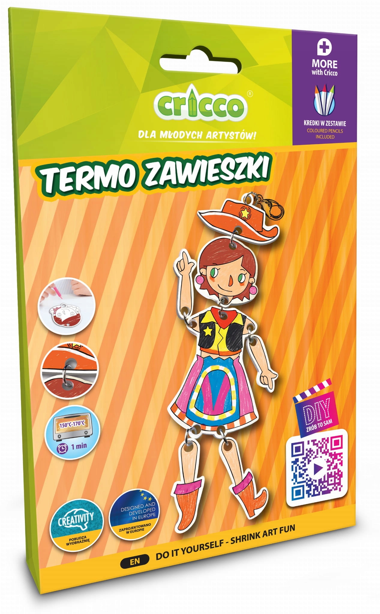 

Zestaw zrób to sam Termo zawieszki Kredki Kowbojka