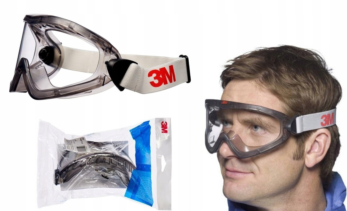 

Gogle Ochronne 3M 2890 Okulary Robocze Wentylowane