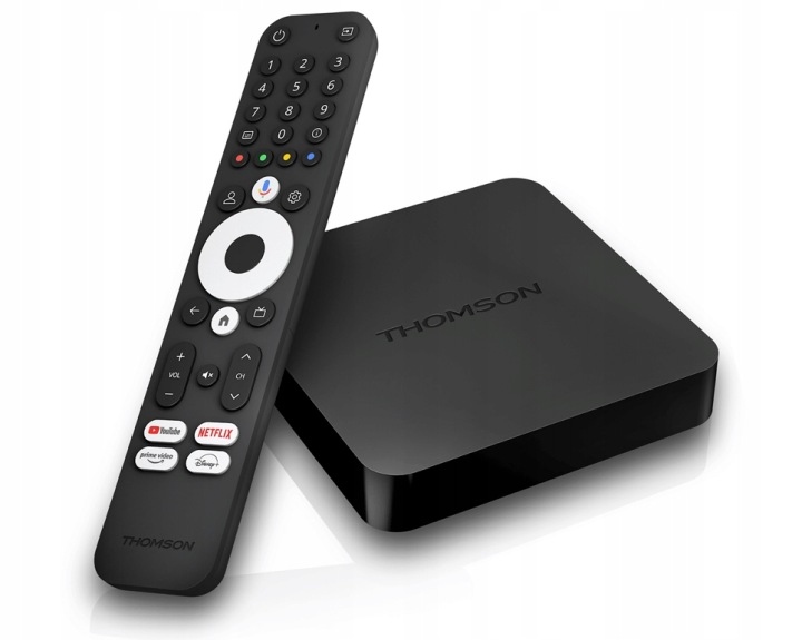 Odtwarzacz multimedialny Thomson Streaming Box 240 4K Uhd Google Tv nowy