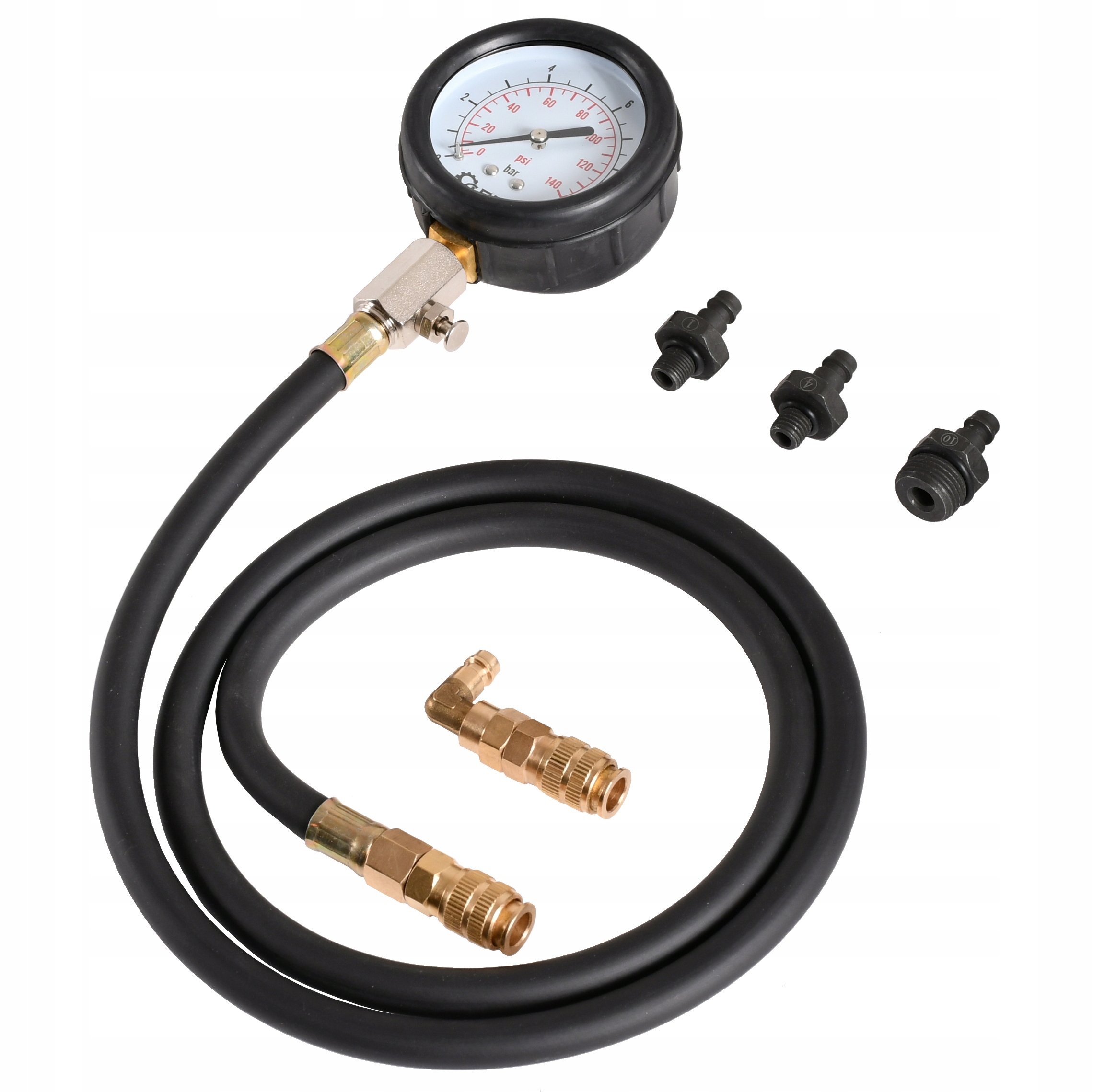 TESTER PRÓBNIK MANOMETR MIERNIK CIŚNIENIA OLEJU + ADAPTERY Kod producenta G02507