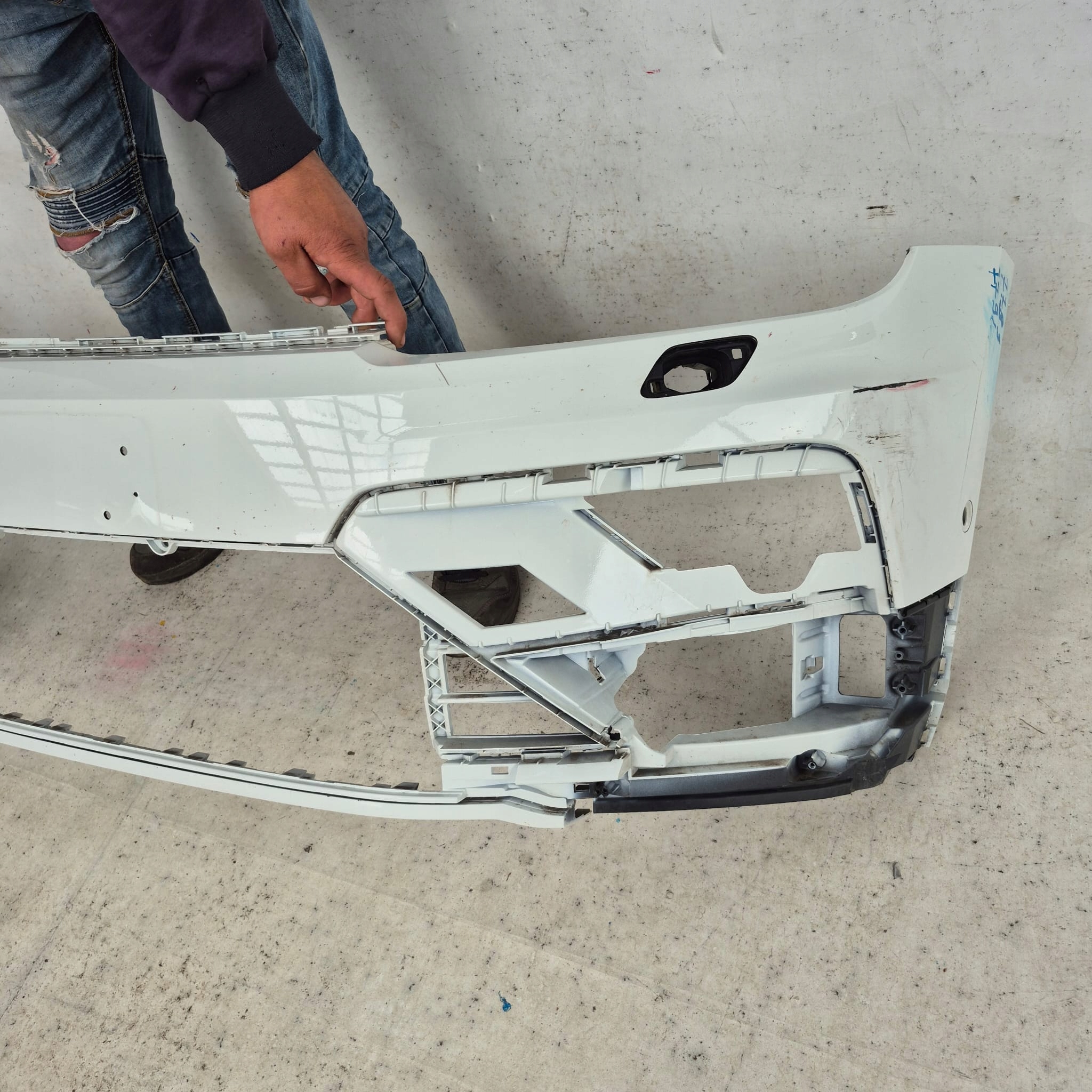 VW TIGUAN II 5NN R-LINE ALLSPACE 16- bumper front front washer PDC
