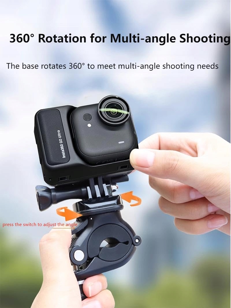 Uchwyt Rowerowy Do Kamer Insta360 DJI Osmo 360 Stopni Lokyoyo — miniatura 6