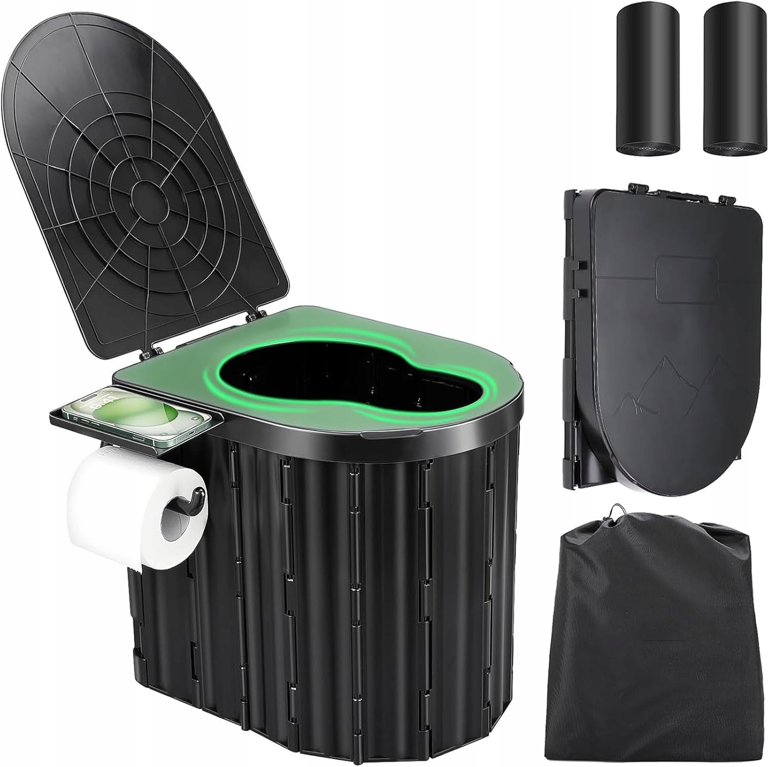 Toaleta Přenosná turistická mobilní toaleta Stan Pozemek Kemping 20L