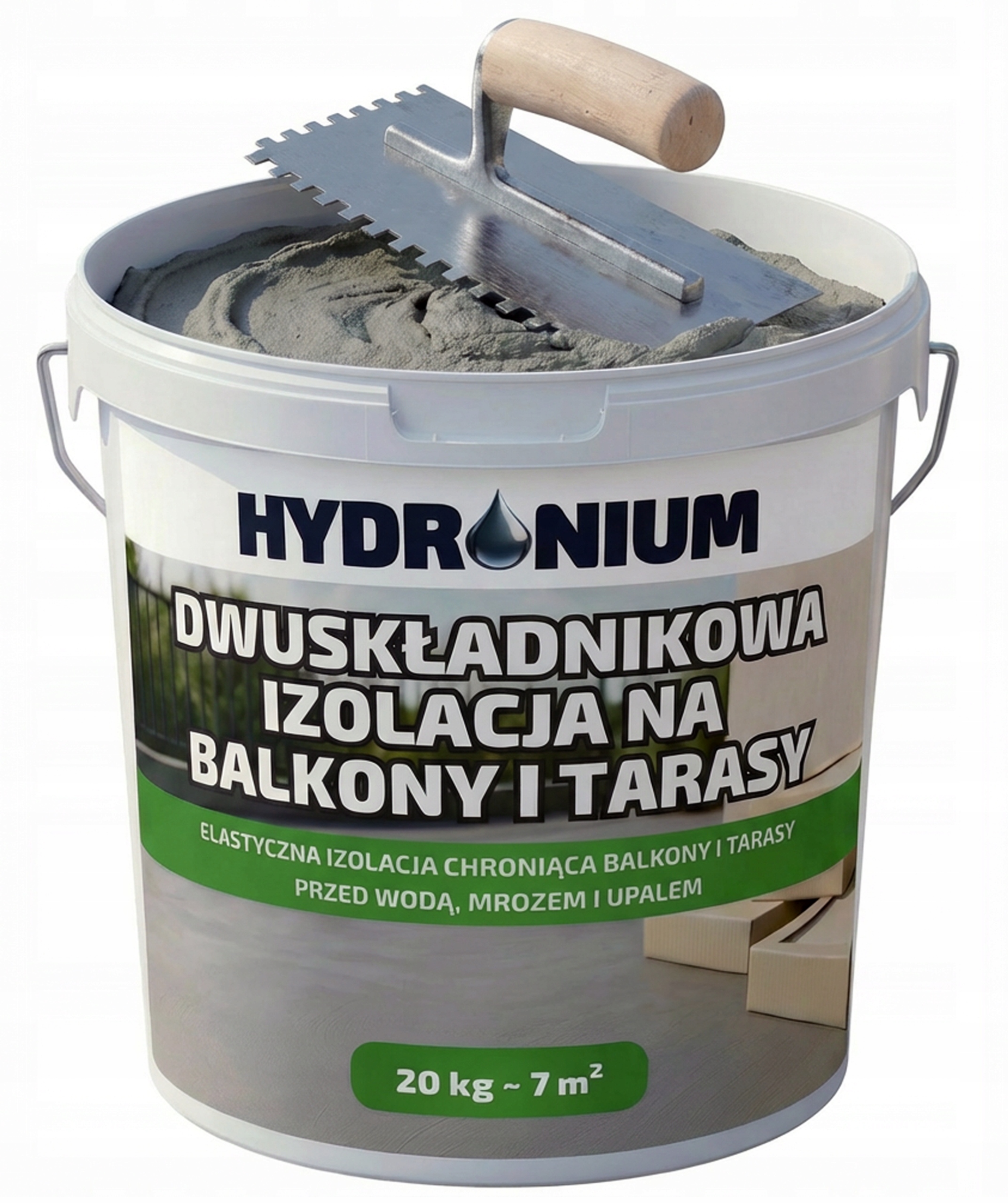 Hydronium Dwuskładnikowa Izolacja Na Balkony I Tarasy 20 Kg Pod Płytki