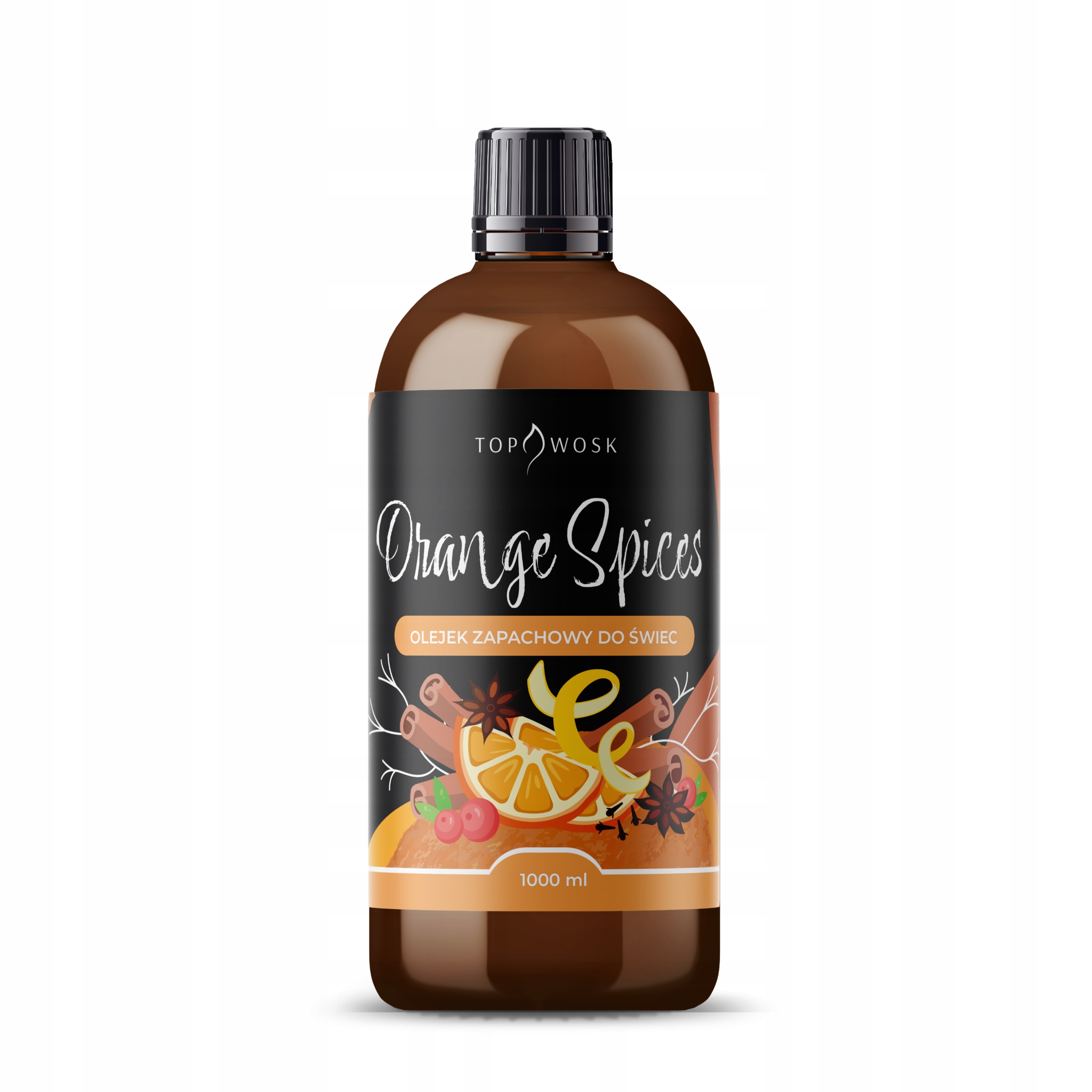 Vôňa do sviečok parafínového vosku Orange Spices 1000 ml vonný olej