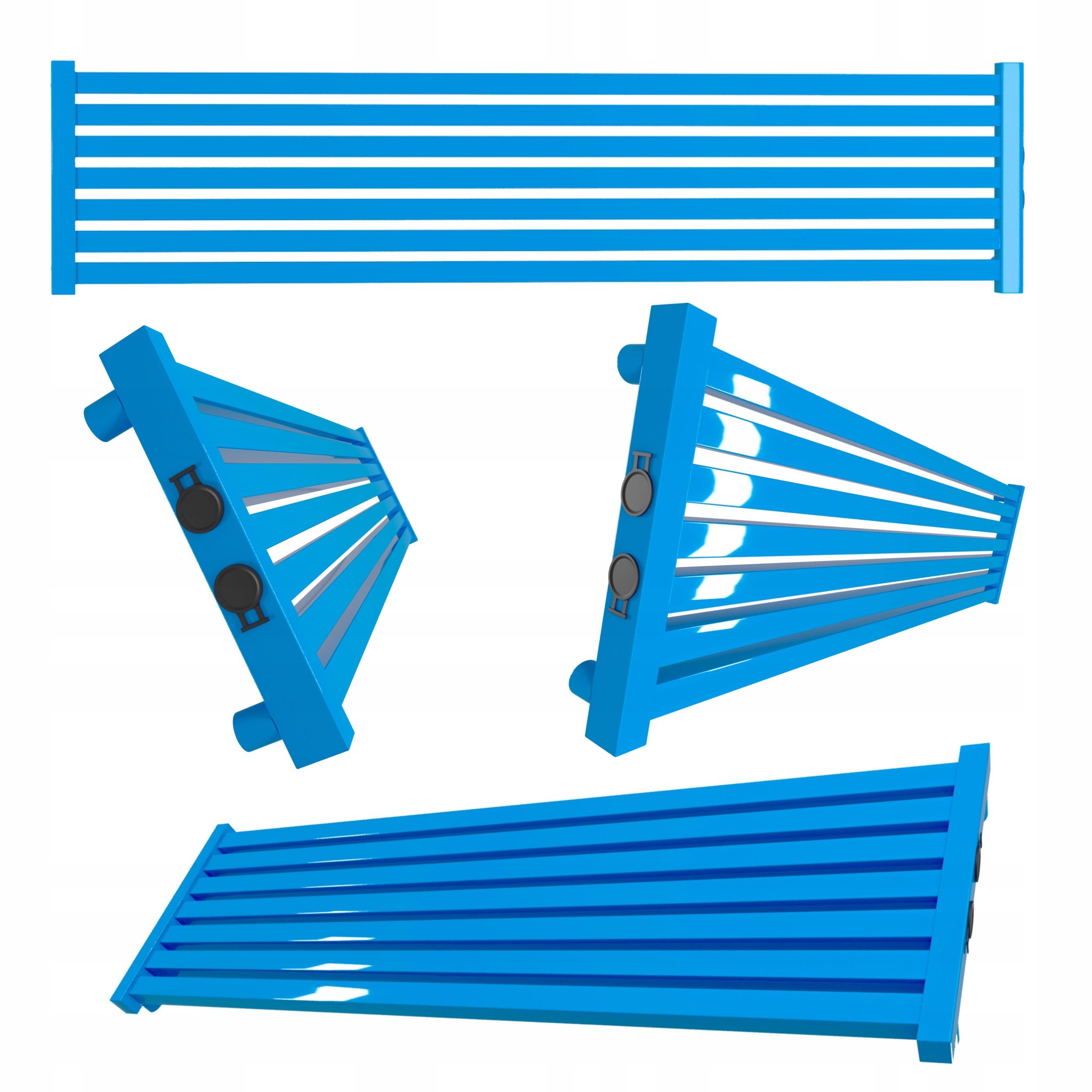 Dekorativní radiátor úrovně Radiator 180x32 Modrý