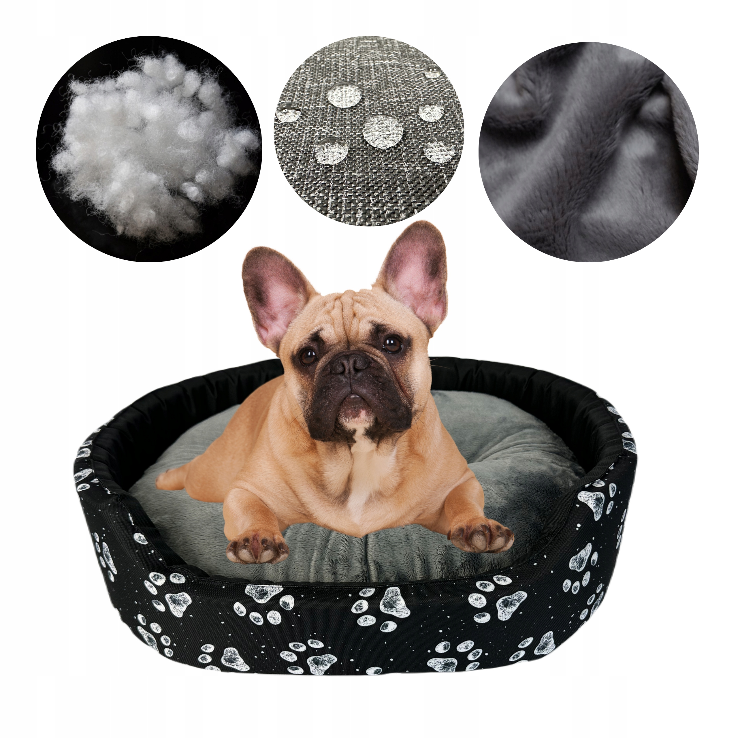 Levně Pelíšek Pro Psa Kočku Kotec Potah Pohovka s polštářem Voděodolná M 57x48