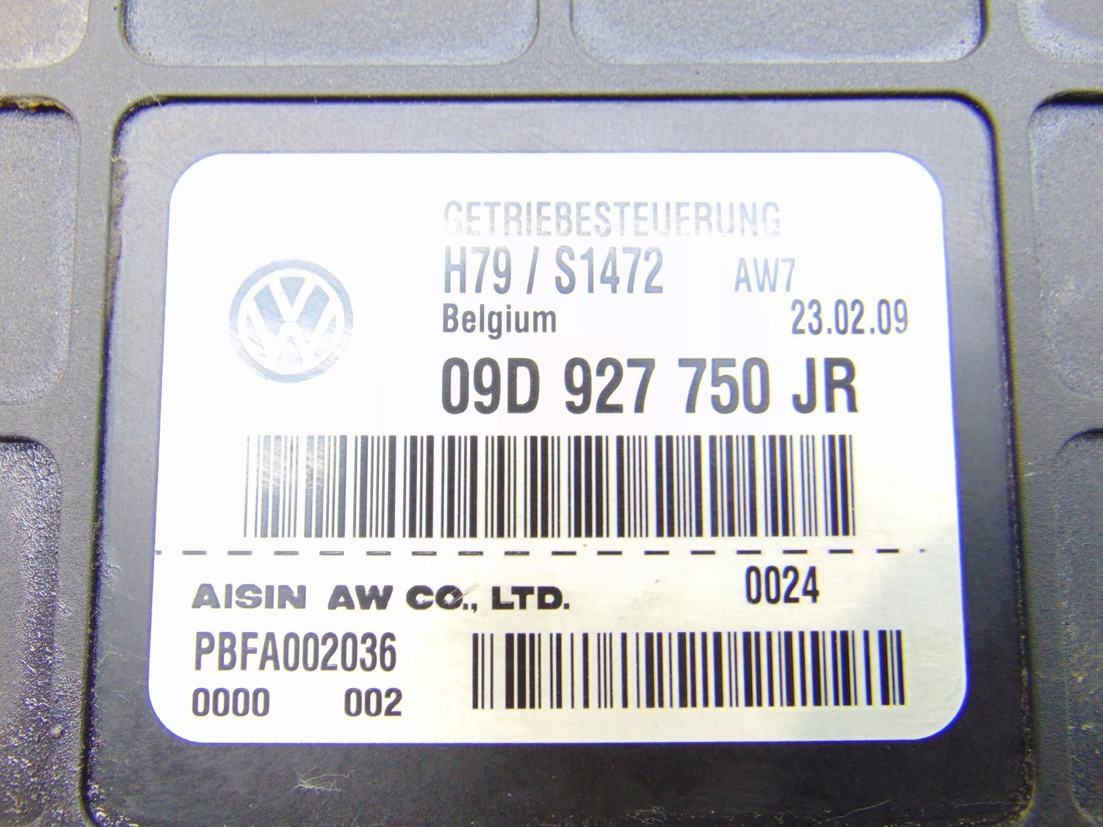 modulo computer cambio ingranaggi PORSCHE CAYENNE 7L 3.0 TDI 09D927750JR