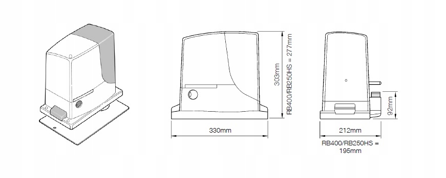 Схема подключения фотоэлементов nice rd 400