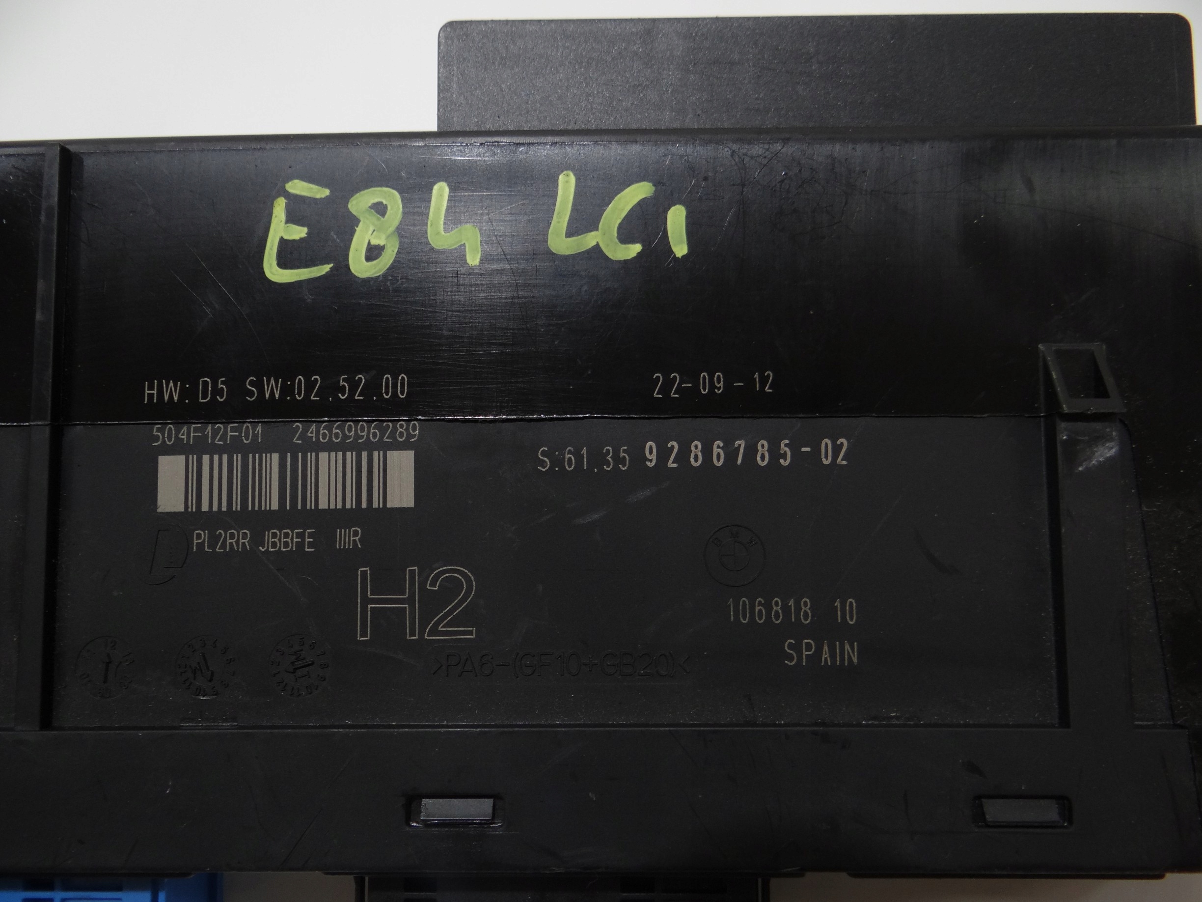 module control unit KOMFORTU BMW X1 E84 LCI 9286785