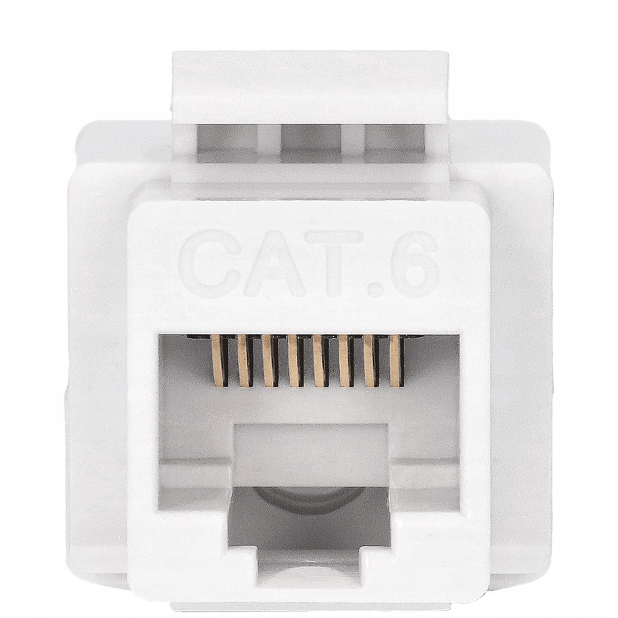 Moduł Keystone Gniazdo LAN RJ-45 KAT.6 biały Typ gniazda Gniazdo