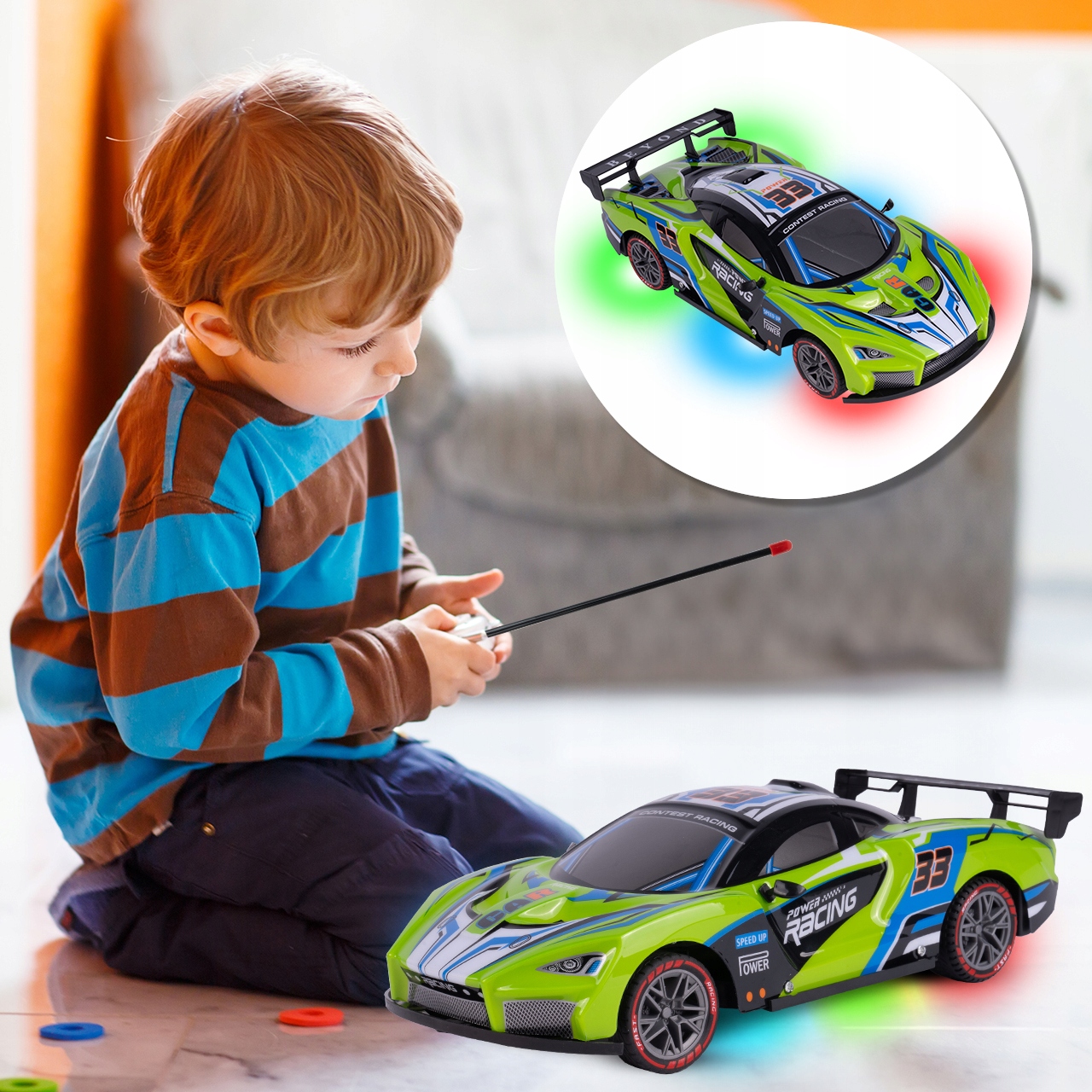 RC CAR 1:12 DÁLKOVÉ OVLÁDÁNÍ AUTO LED PODSVÍCENÍ Hrdina žádný