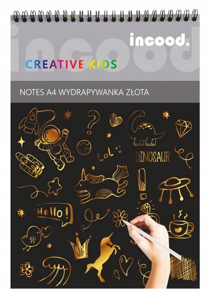 

Notes A5 Wydrapywanka Złota Rysik