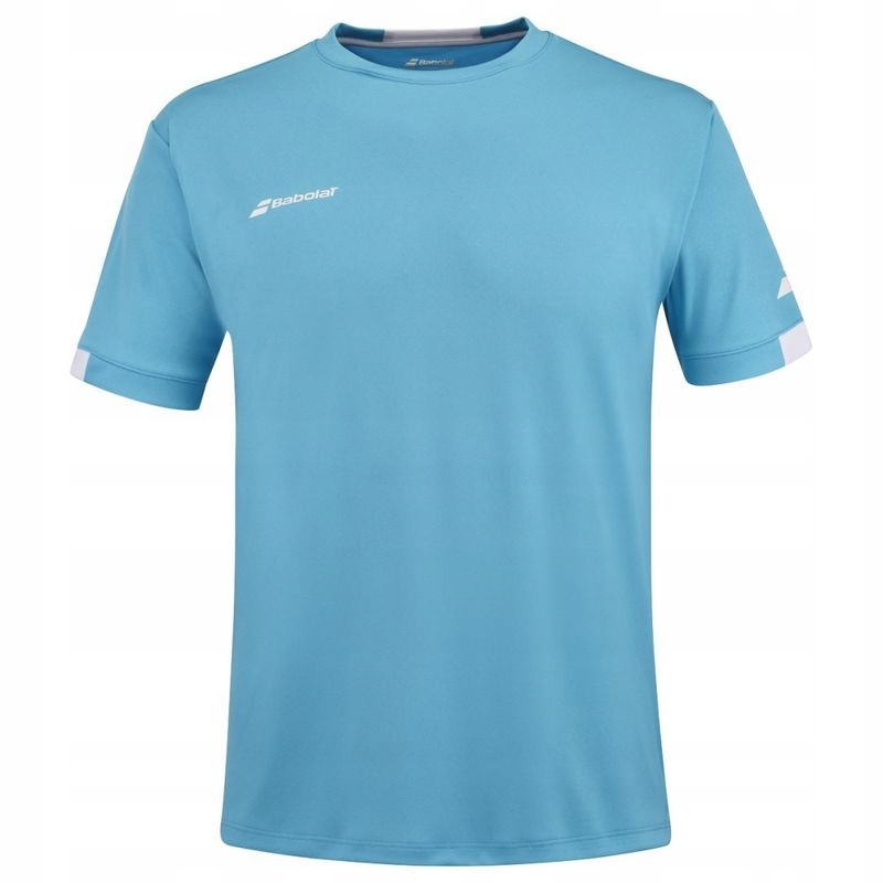 Koszulka Babolat Play Crew Neck Tee Boy Cyan Blue 140