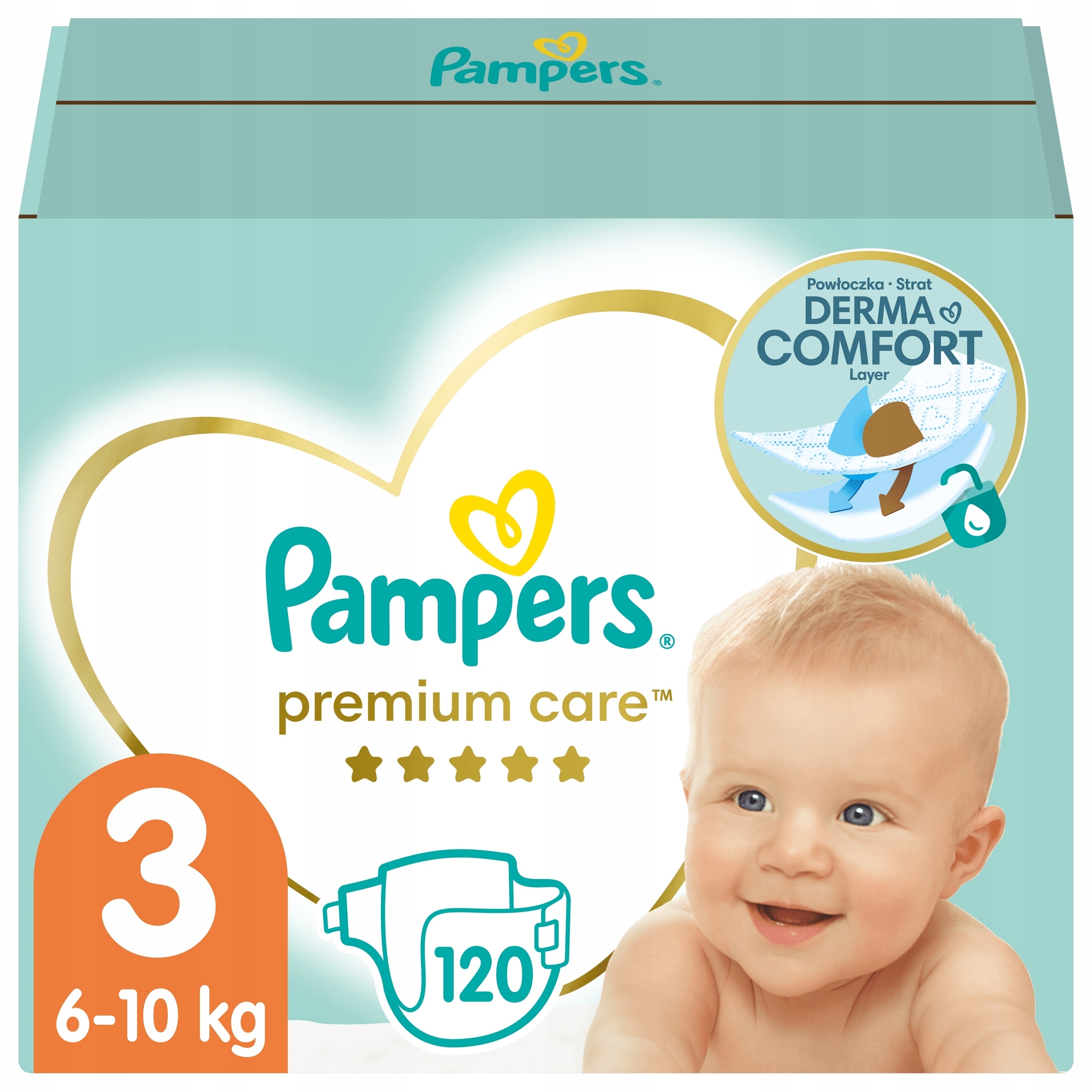 Pieluszki Pampers Premium Care Rozmiar 3 120 szt.
