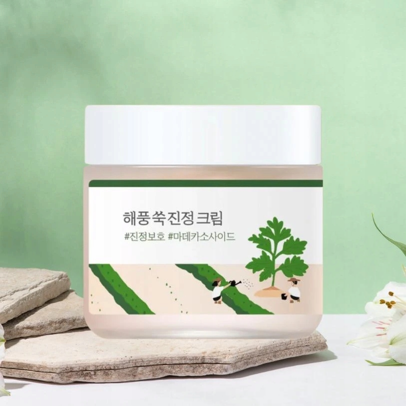 Round Lab Mugwort Calming Cream Výživný krém na obličej s pelyňkem 80