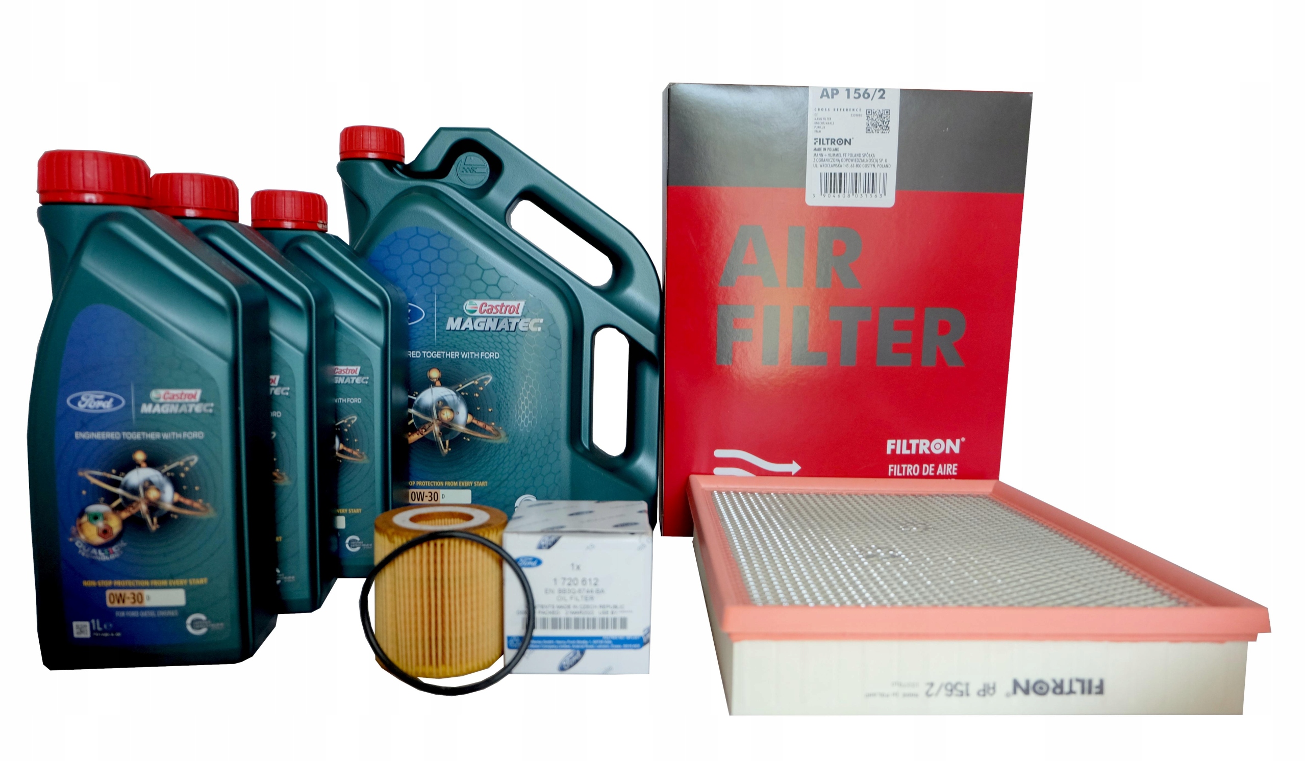 Olej 0W30+ Filtry OE Ford Ranger 2019- 2.0 EcoBlue