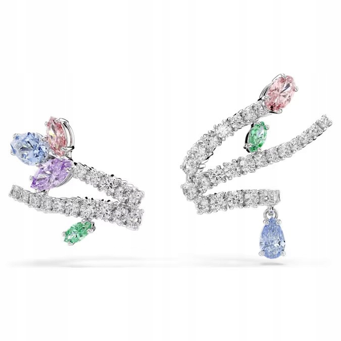 Náušnice na uši Swarovski Ariana Grande Barevná zirkon Ocel rhodiovaná