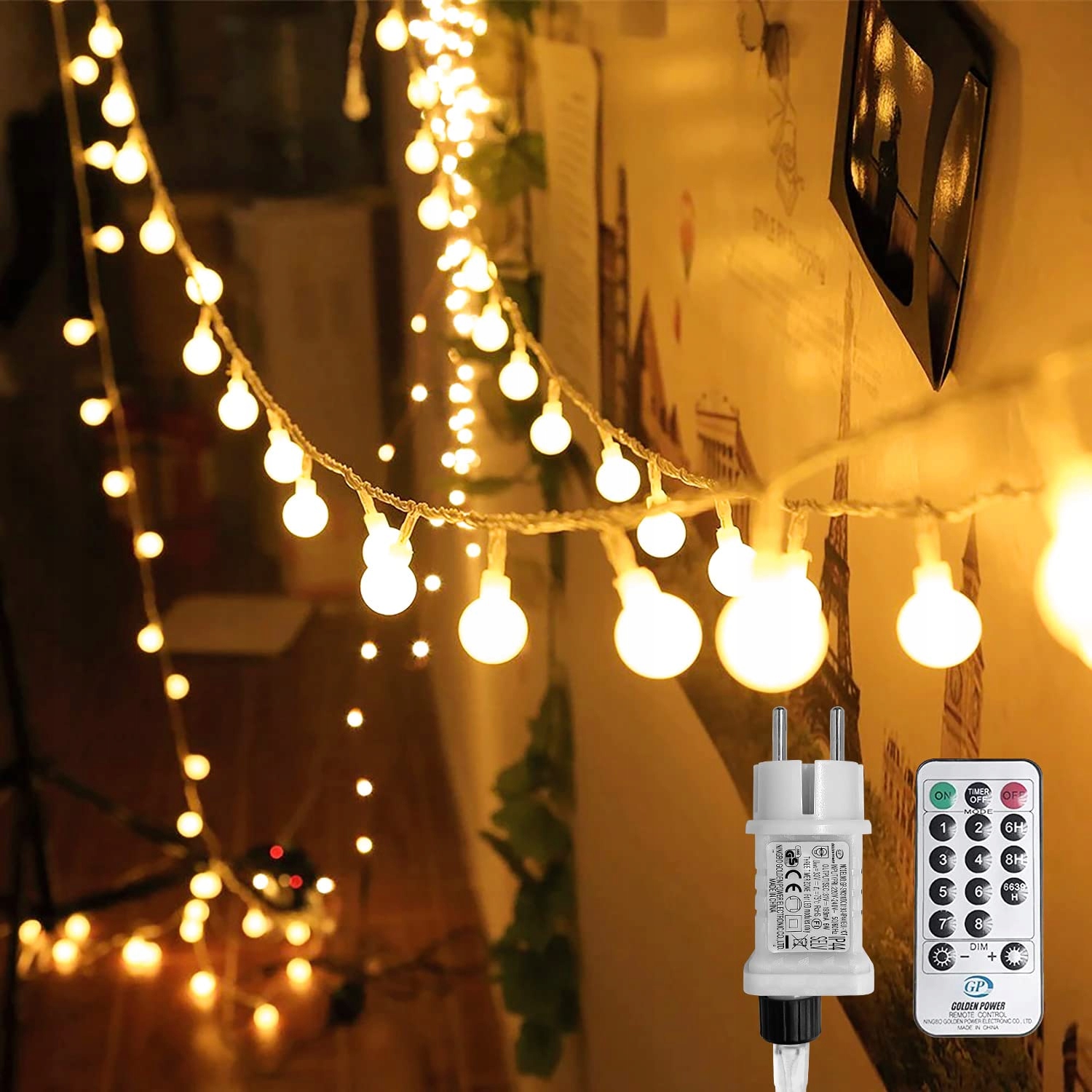 WOWDSGN Lampki LED Girlanda 300LED 30M Party Ogród Wnętrze Zewnątrz — miniatura 2