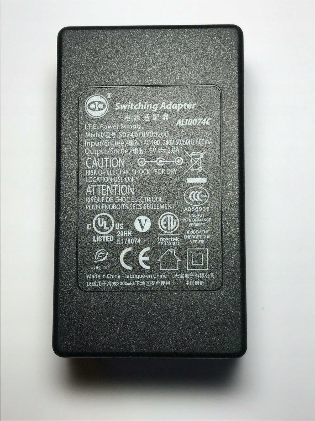 Zasilacz 9V 2A S024DP0900200