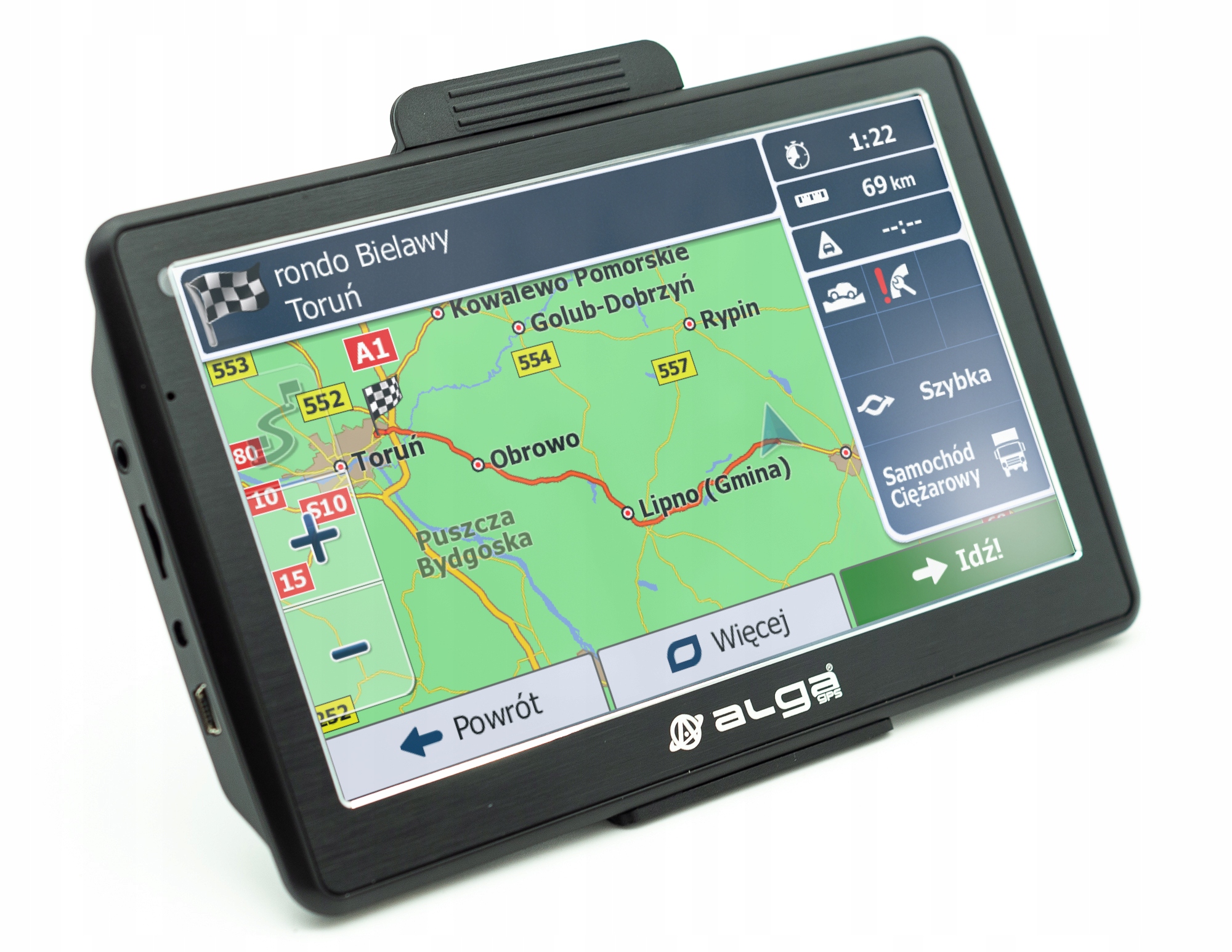 Nawigacja GPS ALGA SEVEN HD+iGO Primo 2022 Model SEVEN HD