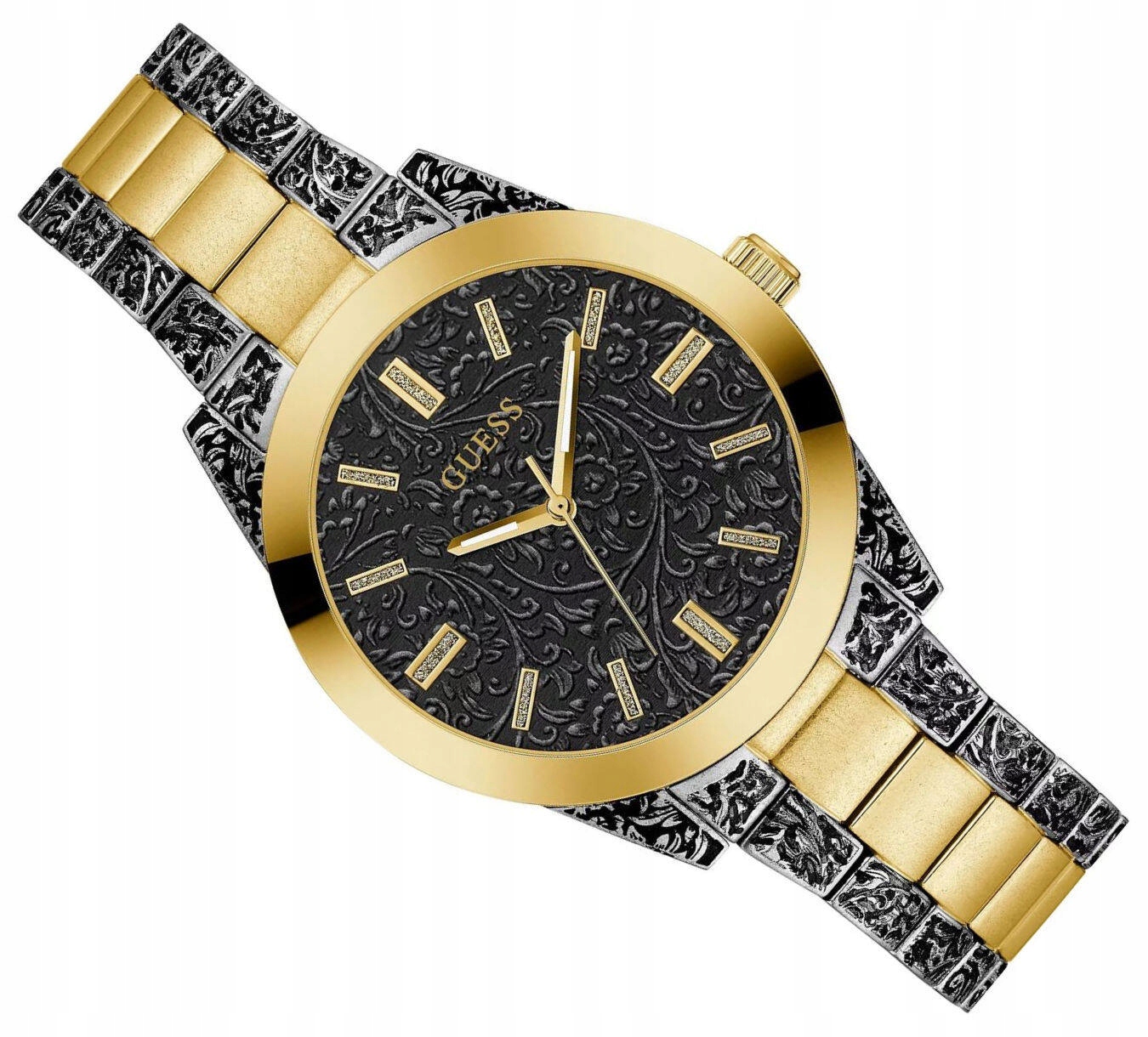 Zdobené Elegantní Hodinky Guess Gilded GW0303L1