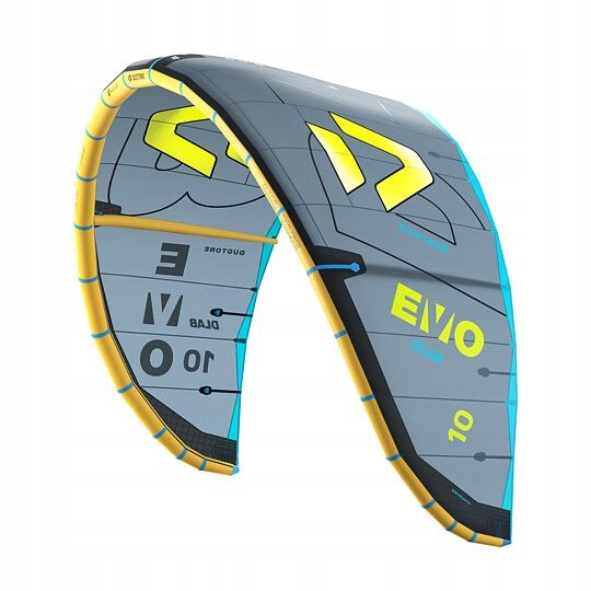 Kite DUOTONE Evo D/LAB 9 dark-grey/lime One Size: One Size