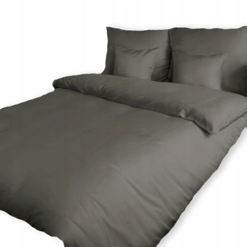 Komplet Pościeli SZARY GŁADKA MIKROFIBRA 220x240CM