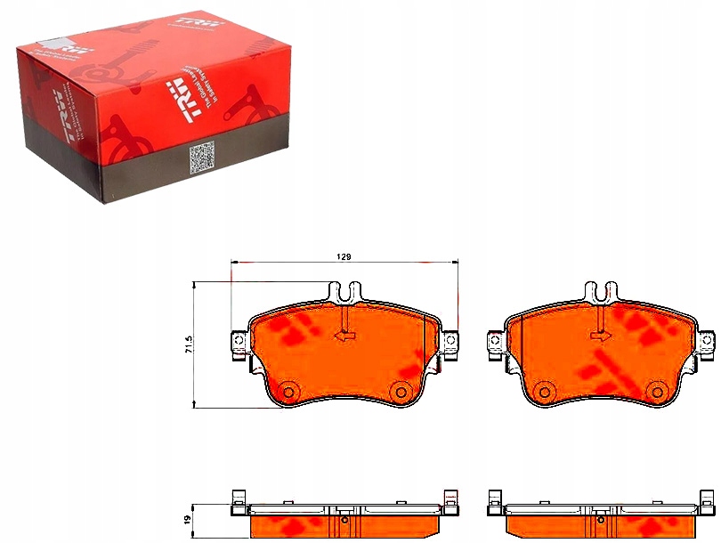 Brzdové Destičky Mercedes Přední W176 W246 A-třída Asistent Kolize #34
