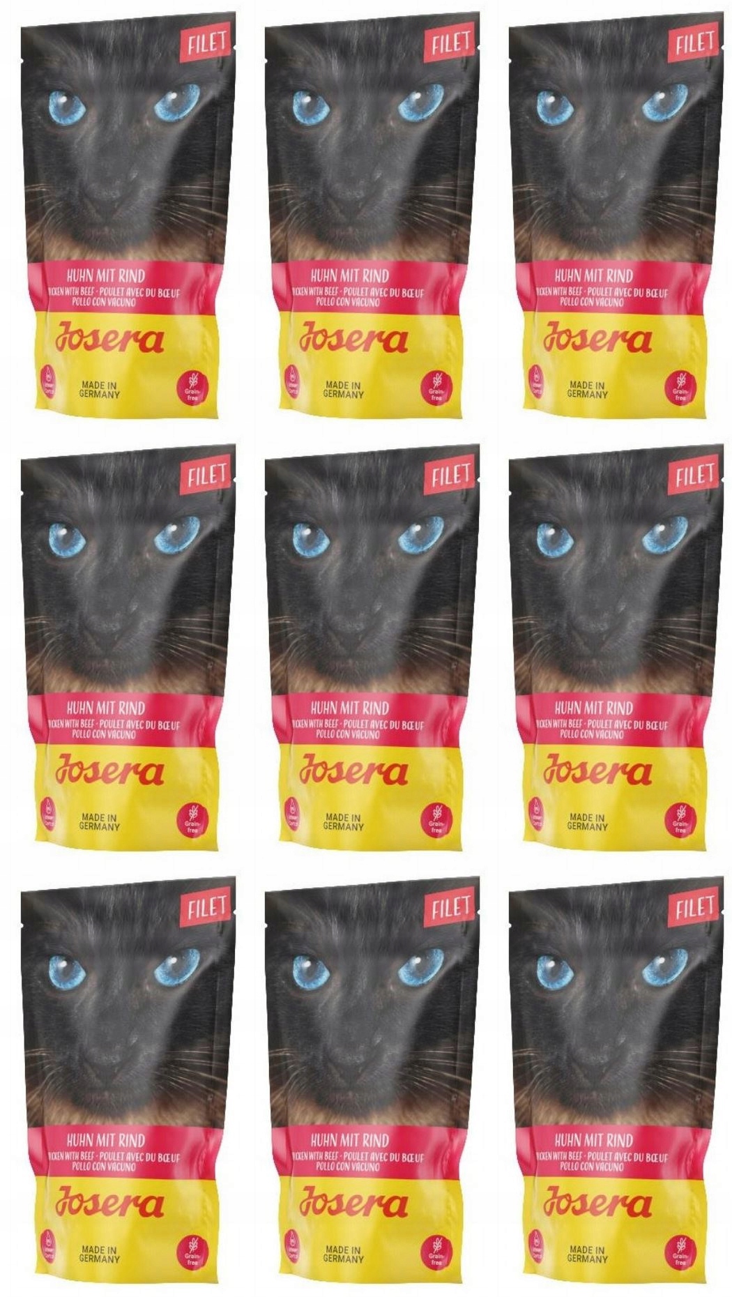 Levně Mokré krmivo pro kočky Josera hovězí maso 9x0,07 kg