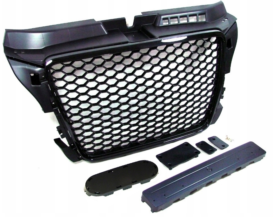Atrapa grill Audi A3 8P0 lift 08-11 RS plaster miodu ramka czarny połysk EAN (GTIN) 06200820110611